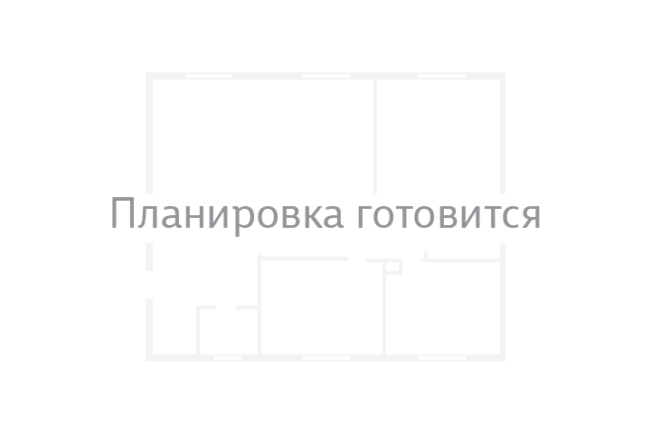 Трёхкомнатная квартира 68.34 м²